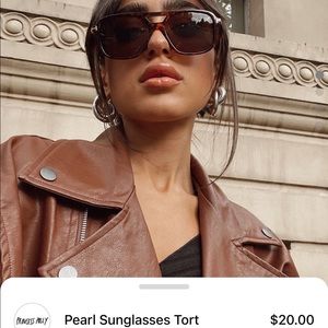 Princess Polly Pearl Sunglasses Tort